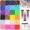 18,000pcs Multicolor 3mm Flatback Resin Rhinestones for Crafts – Rainbow Gems for Nail Art, DIY Jewelry, Shoes, Clothing, Scrapbooking + 3x10ml B7000 Glue